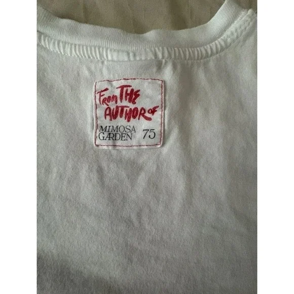 Zara Kids Girls Strawberry Print T-Shirt White Short Sleeve Size 8-9 Cute Tee - Picture 5 of 14